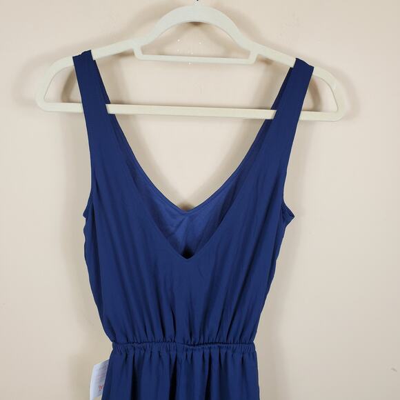 Show Me Your Mumu Kendall Maxi Dress in Rich Navy Crisp Women's Size S - Picture 7 of 10